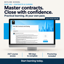 Load image into Gallery viewer, Post 302: Contracts and Closing (Self-Paced Online)
